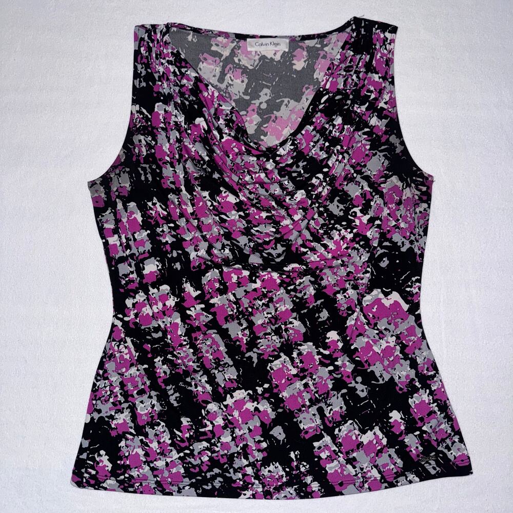 Sleeveless CK Multicolored Blouse